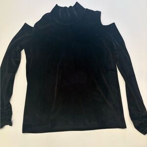 Tru Luxe Jeans Black Velvet Top
